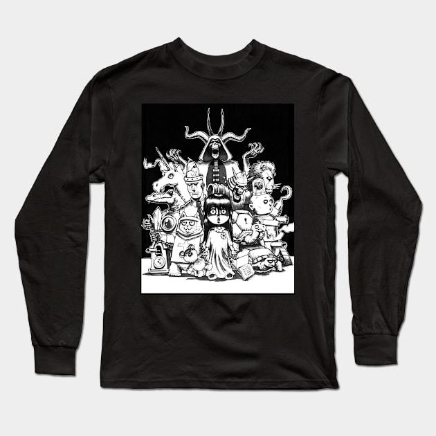 Little Girl and her crew Long Sleeve T-Shirt by HeohKim